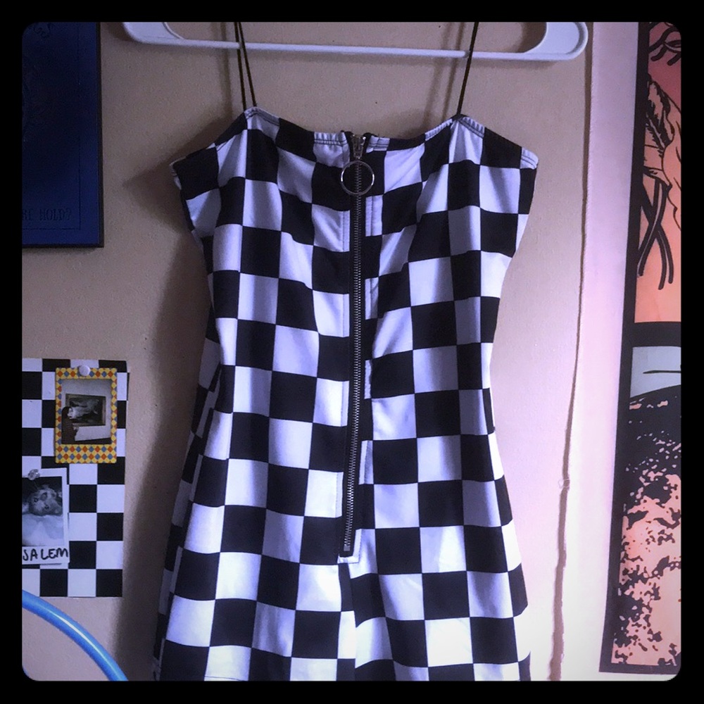 Checkered jumpsuit